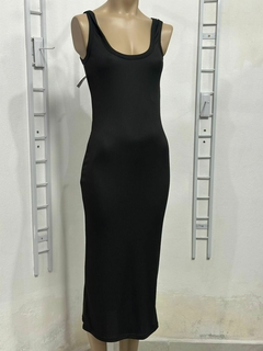 Vestido de morley largo negro