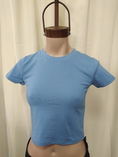 Top cuello redondo m/c elastizado - tienda online