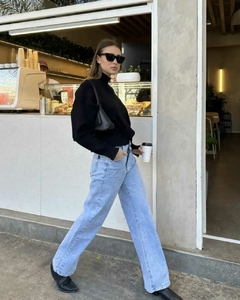 Jeans wide leg elastizado