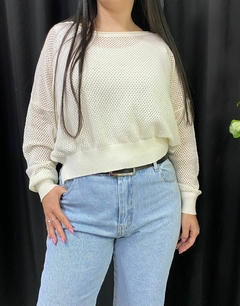 SWEATER CALADO CORTO - comprar online