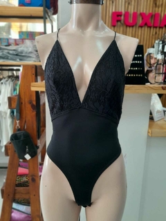 BODY DE LYCRA COMBINADO CON ENCAJE