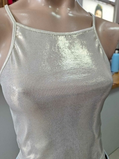 TOP LYCRA BRILLOSA - Fuxia Indumentaria