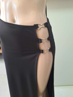 POLLERA LARGA LYCRA HEBILLA - comprar online