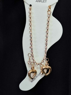TOBILLERA CORAZÓN CON STRASS