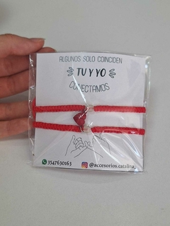 PULSERA ¨HILO ROJO¨ CORAZÓN IMANTADO - comprar online