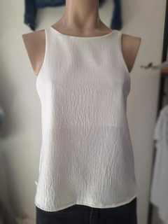 BLUSA CRUZADA EN ESPALDA DE SEDITA CON BRILLO