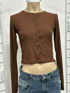Remera mangas largas de morely con botones - tienda online