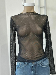 Remera de microtul con hot fix
