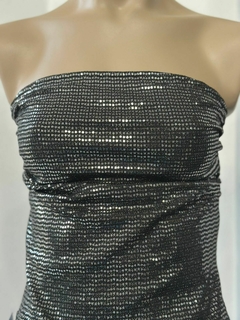Top strapless de lycra con brillos - comprar online