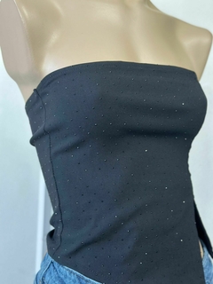 Top strapless de vengalina con hot fix - comprar online