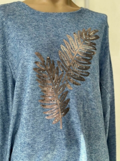 Remeron de lanilla con diseño en lentejuelas - comprar online