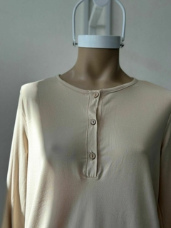 Remera mangas largas de lanilla - comprar online