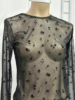 Top de microtul labrado - comprar online