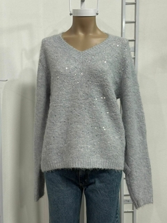Sweater de lanilla con lentejuelas