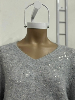 Sweater de lanilla con lentejuelas en internet
