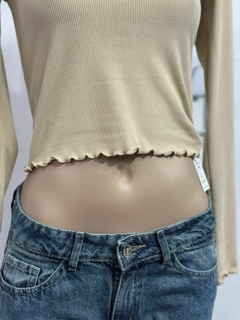 Top de morley mangas largas cuello redondo - comprar online