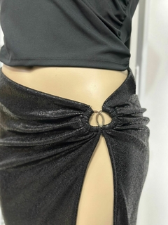 Pollera largas con hebilla y tajo - comprar online