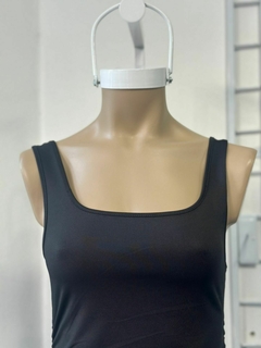 Vestido de lycra con volados - comprar online