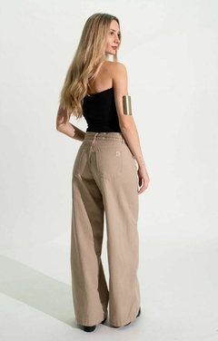 Jean Wide leg tostado - comprar online