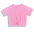 Blusa Cropped Rosa