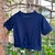 Blusa Cropped Marinho