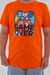 Conjunto T-shirt e Bermuda Moletom Laranja Game Over na internet