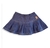 Saia Shorts de Pregas Malha Jeans Azul Marinho - comprar online