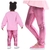Calça Legging Metalizada Brilho Rosa