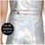 Calça Legging Metalizada Brilho Prata - comprar online