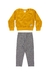 Conjunto Infantil Peludinho Amarelo Menina