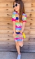 Vestido Margaridas Listradas - comprar online