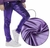 Calça Legging Metalizada Brilho Roxa