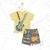 Conjunto T-shirt e Bermuda Moletom Guitarra