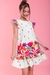 Vestido Verde Claro Floral - Faz de Cor Moda Infantil