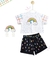 Conjunto Cropped e Shorts Chuva Colorida - comprar online