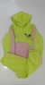 Conjunto Infantil Moletom Menina Cachorrinho (Verde) na internet