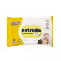 TOALLITAS HUMEDAS ESTRELLA BABY CUIDADO DIARIO x50un.