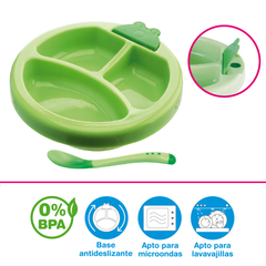 Plato Térmico + Cuchara Con Sensor de Temperatura Dispita en internet