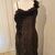 VESTIDO DE FESTA VOIL PRETO.