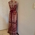 VESTIDO DE FESTA FUCSIA BORDADO. - Seven Styles Brechó