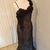 VESTIDO DE FESTA VOIL PRETO. - loja online