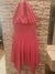 Vestido rosa bordado - loja online