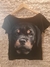 Blusa preta com estampa