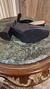 Mule Mocassim Salto Bloco Preto - Seven Styles Brechó