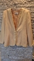 Blazer Amarelo Bordado