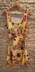 Vestido estampado amarelo