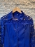 Camisa azul com renda - comprar online