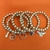 kit pulseiras douradas