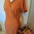 Vestido social salmão - Seven Styles Brechó