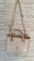 BOLSA BEGE COM CARAMELO - Seven Styles Brechó